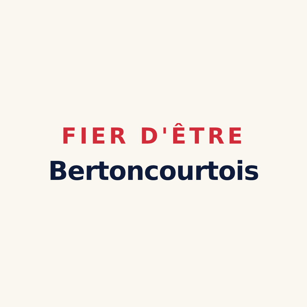 Tasse « Fier d'être Bertoncourtois » — design pour Bertoncourt