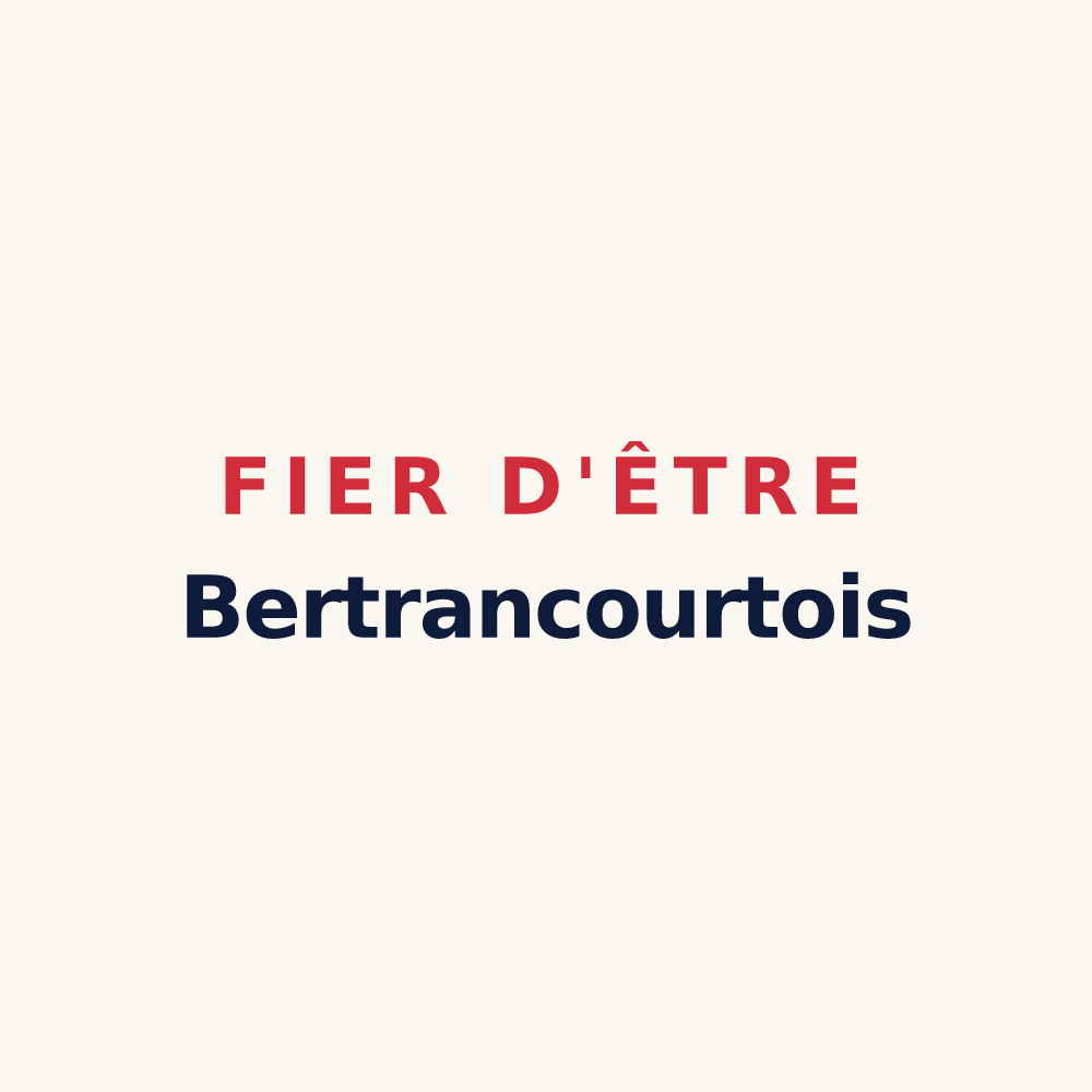 Tasse « Fier d'être Bertrancourtois » — design pour Bertrancourt