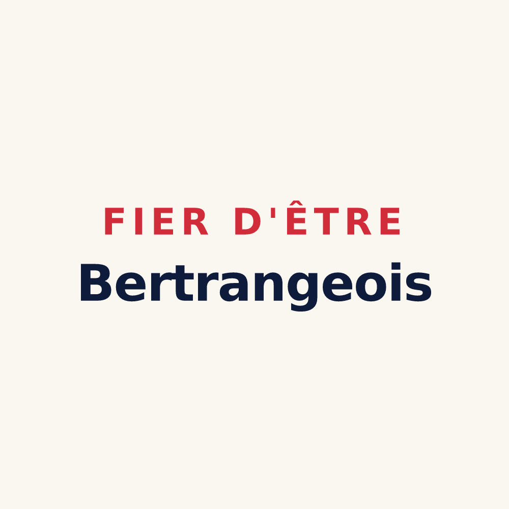 Tasse « Fier d'être Bertrangeois » — design pour Bertrange