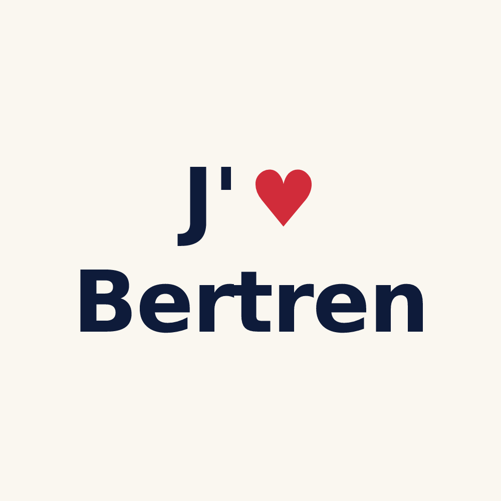 Tasse personnalisée Bertren — design J'aime Bertren