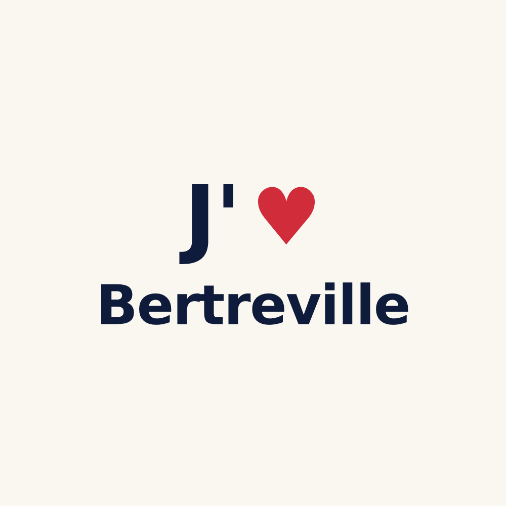 Tasse personnalisée Bertreville — design J'aime Bertreville