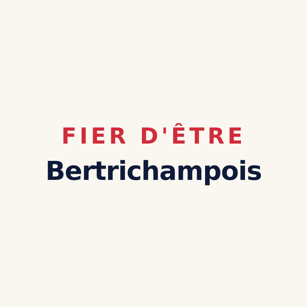 Tasse « Fier d'être Bertrichampois » — design pour Bertrichamps