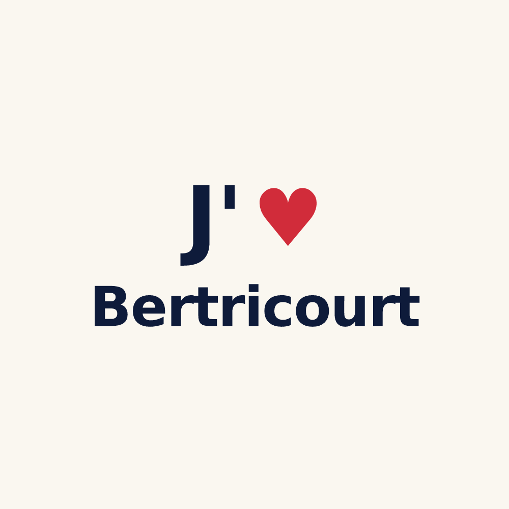 Tasse personnalisée Bertricourt — design J'aime Bertricourt