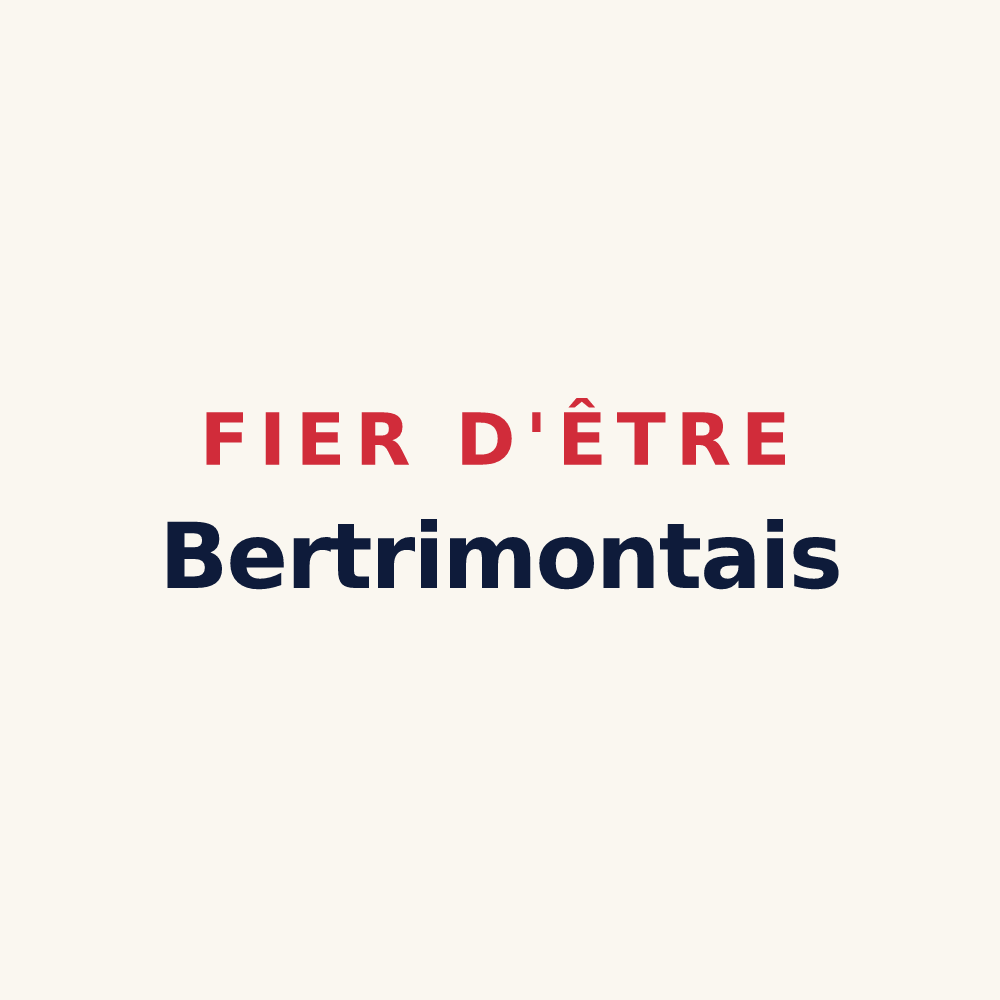 Tasse « Fier d'être Bertrimontais » — design pour Bertrimont