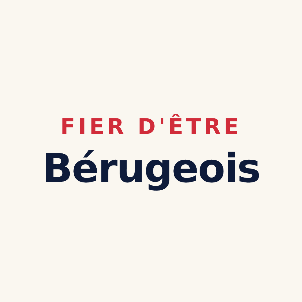 Tasse « Fier d'être Bérugeois » — design pour Béruges