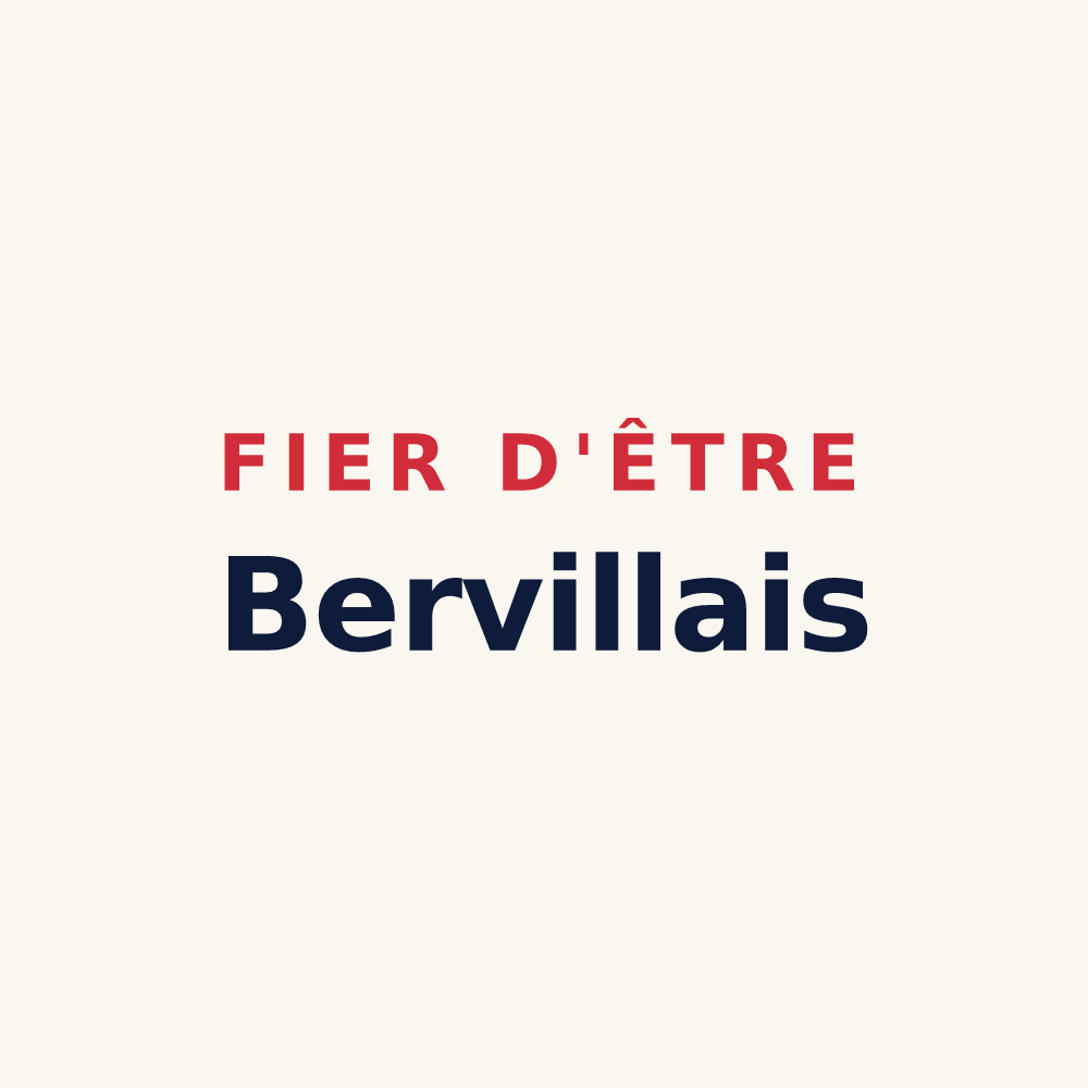 Tasse « Fier d'être Bervillais » — design pour Berville-sur-Seine