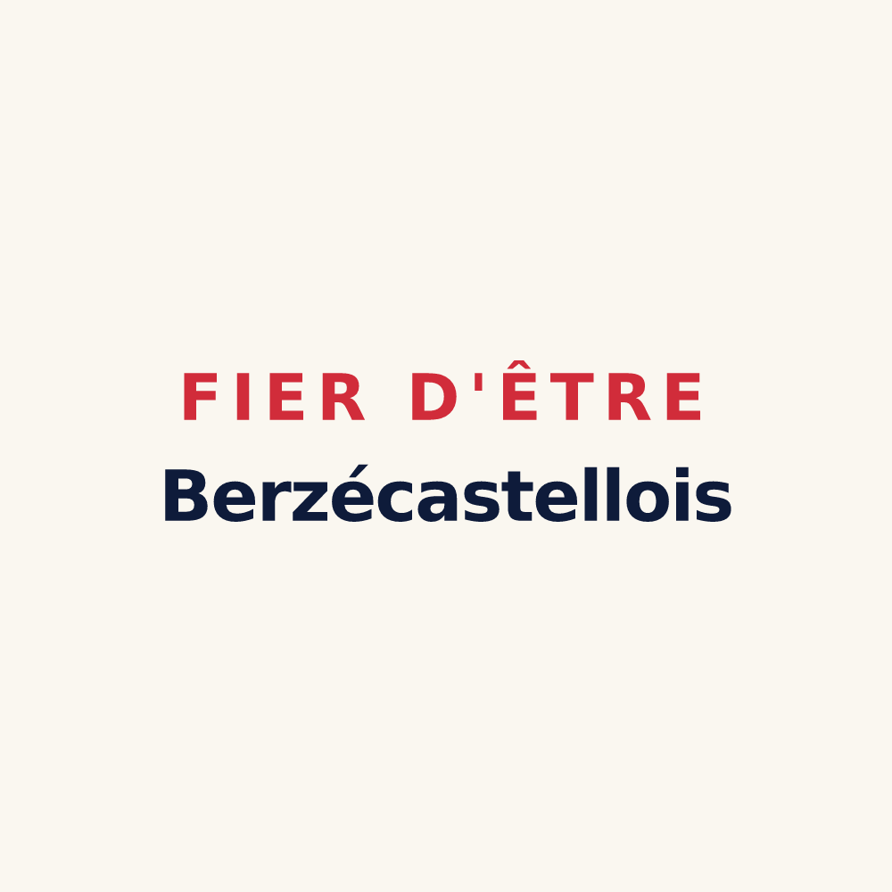 Tasse « Fier d'être Berzécastellois » — design pour Berzé-le-Châtel