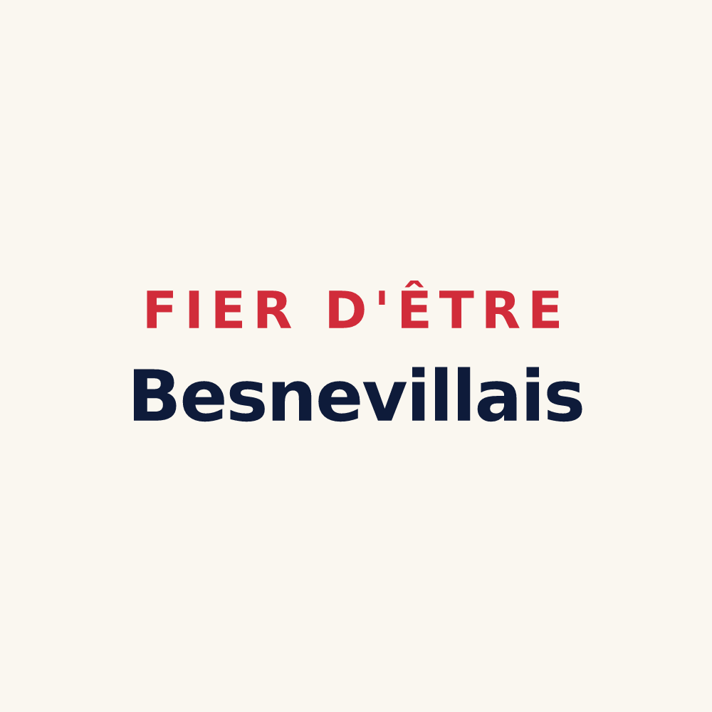 Tasse « Fier d'être Besnevillais » — design pour Besneville