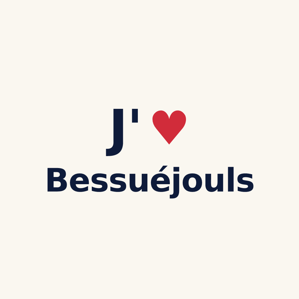 Tasse personnalisée Bessuéjouls — design J'aime Bessuéjouls