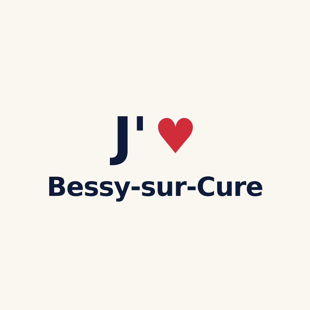 Tasse personnalisée Bessy-sur-Cure — design J'aime Bessy-sur-Cure