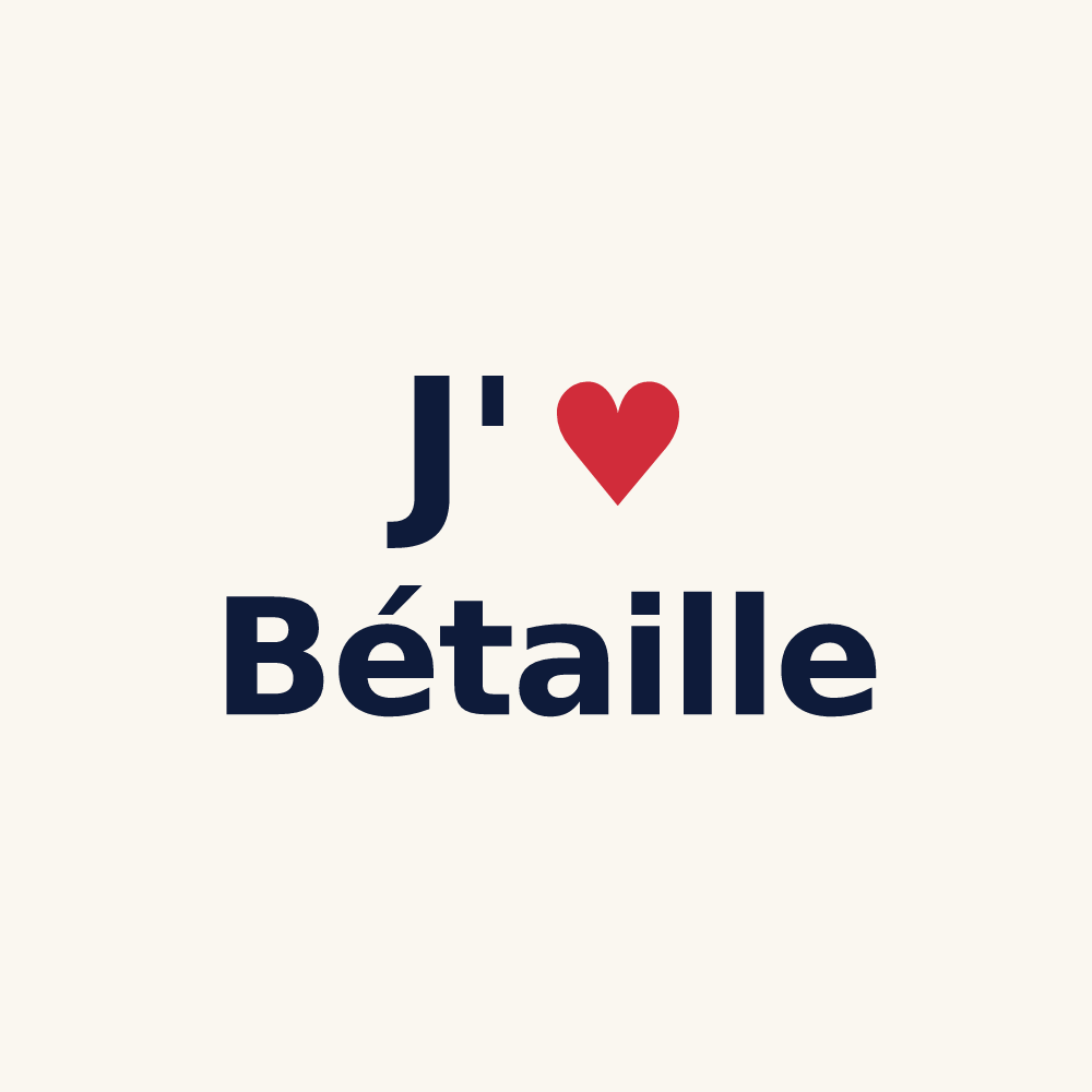 Tasse personnalisée Bétaille — design J'aime Bétaille