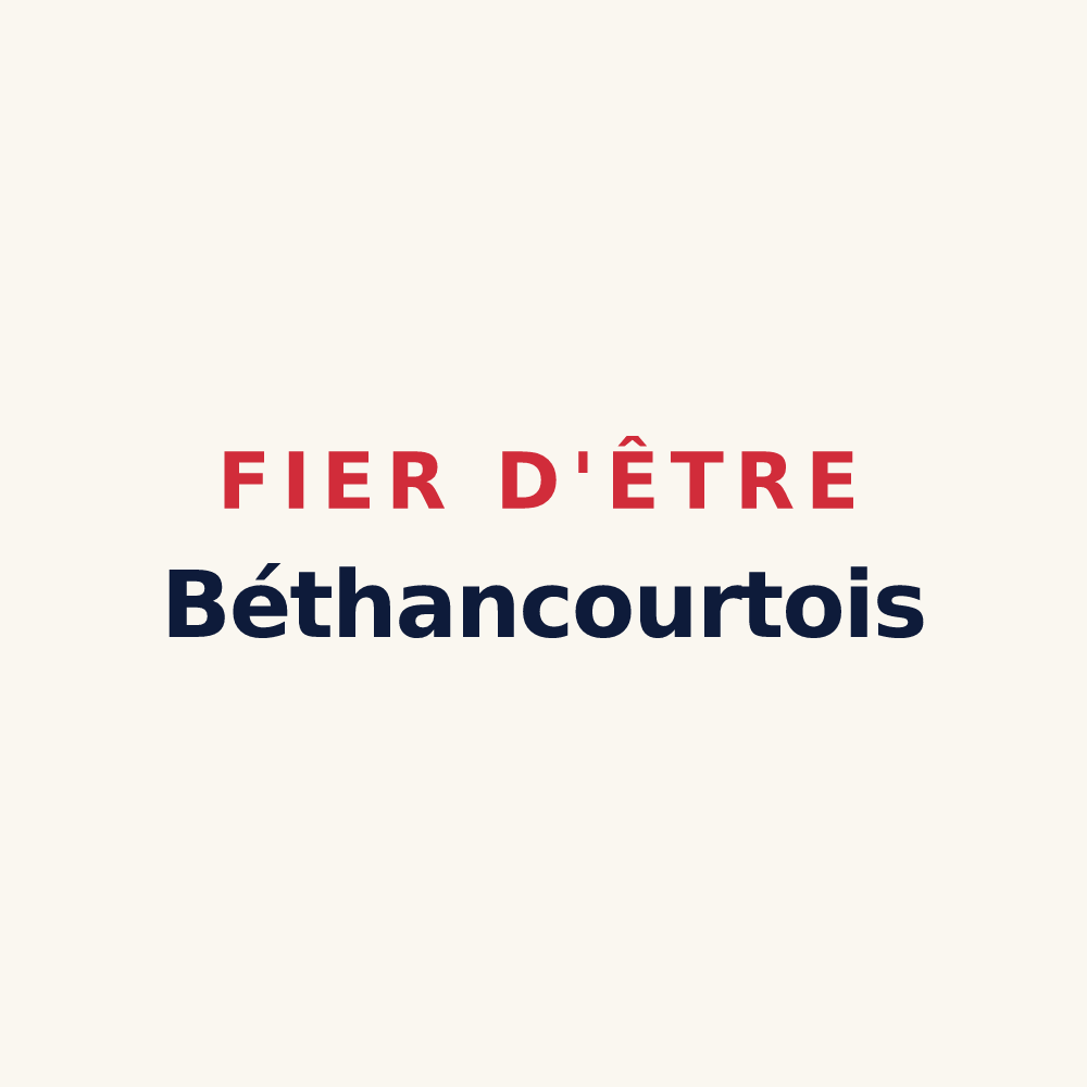 Tasse « Fier d'être Béthancourtois » — design pour Béthancourt-en-Valois