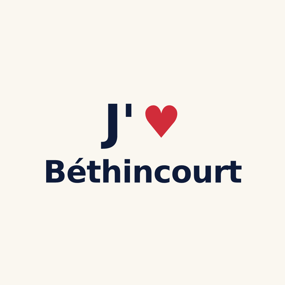 Tasse personnalisée Béthincourt — design J'aime Béthincourt