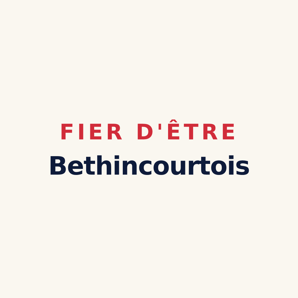 Tasse « Fier d'être Bethincourtois » — design pour Béthincourt