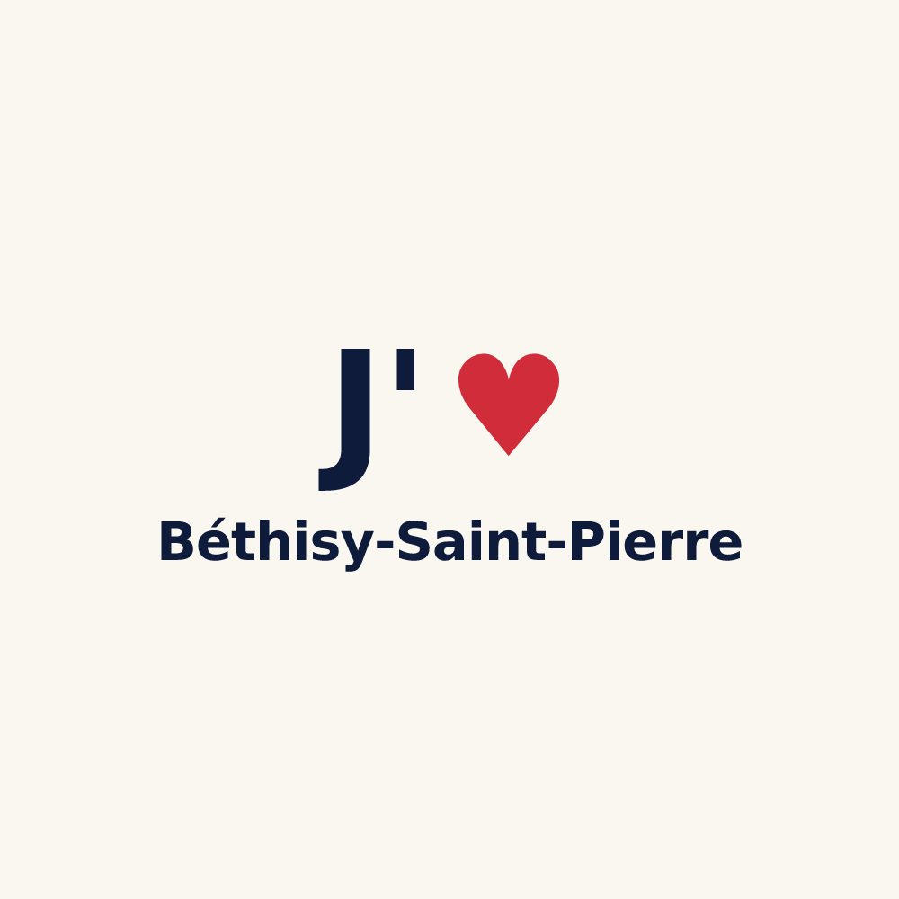 Tasse personnalisée Béthisy-Saint-Pierre — design J'aime Béthisy-Saint-Pierre