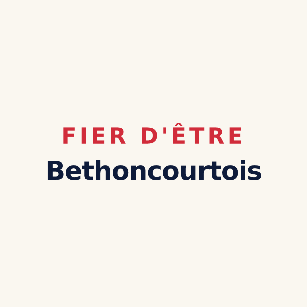 Tasse « Fier d'être Bethoncourtois » — design pour Bethoncourt