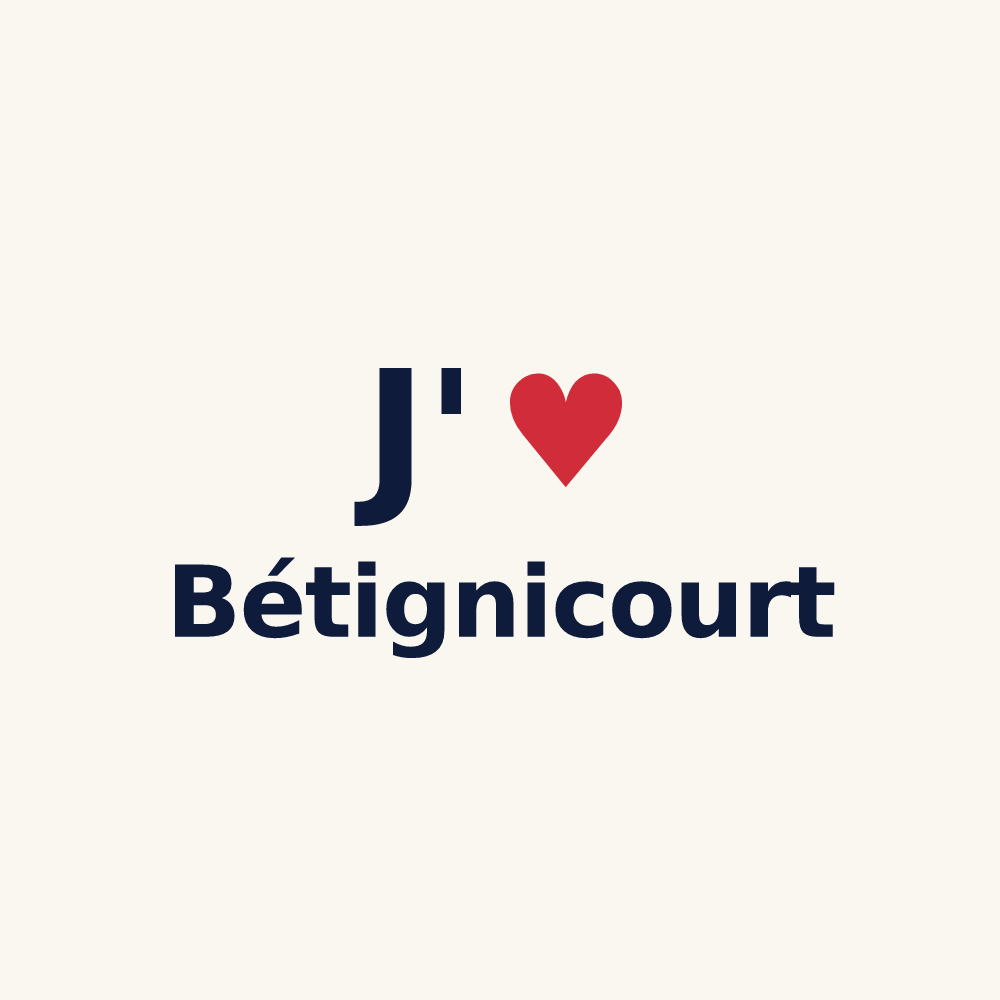 Tasse personnalisée Bétignicourt — design J'aime Bétignicourt