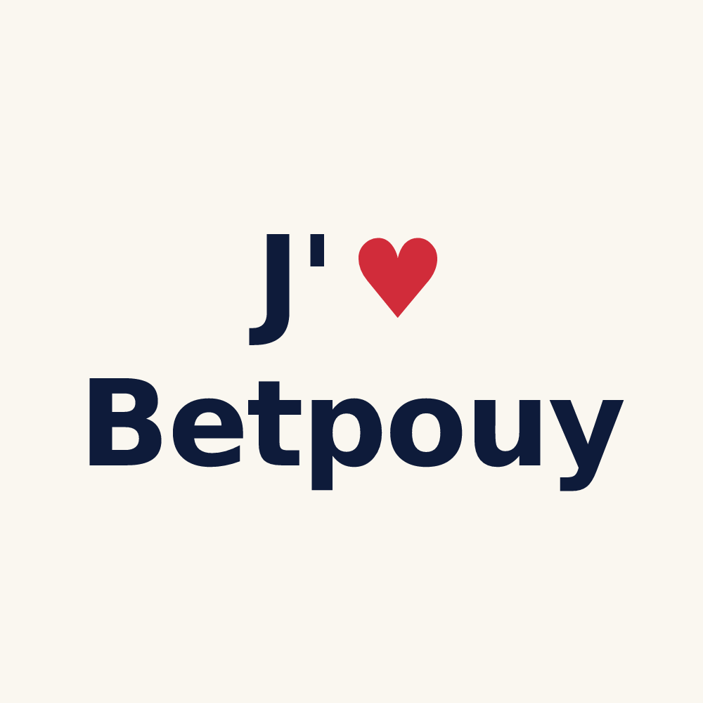 Tasse personnalisée Betpouy — design J'aime Betpouy
