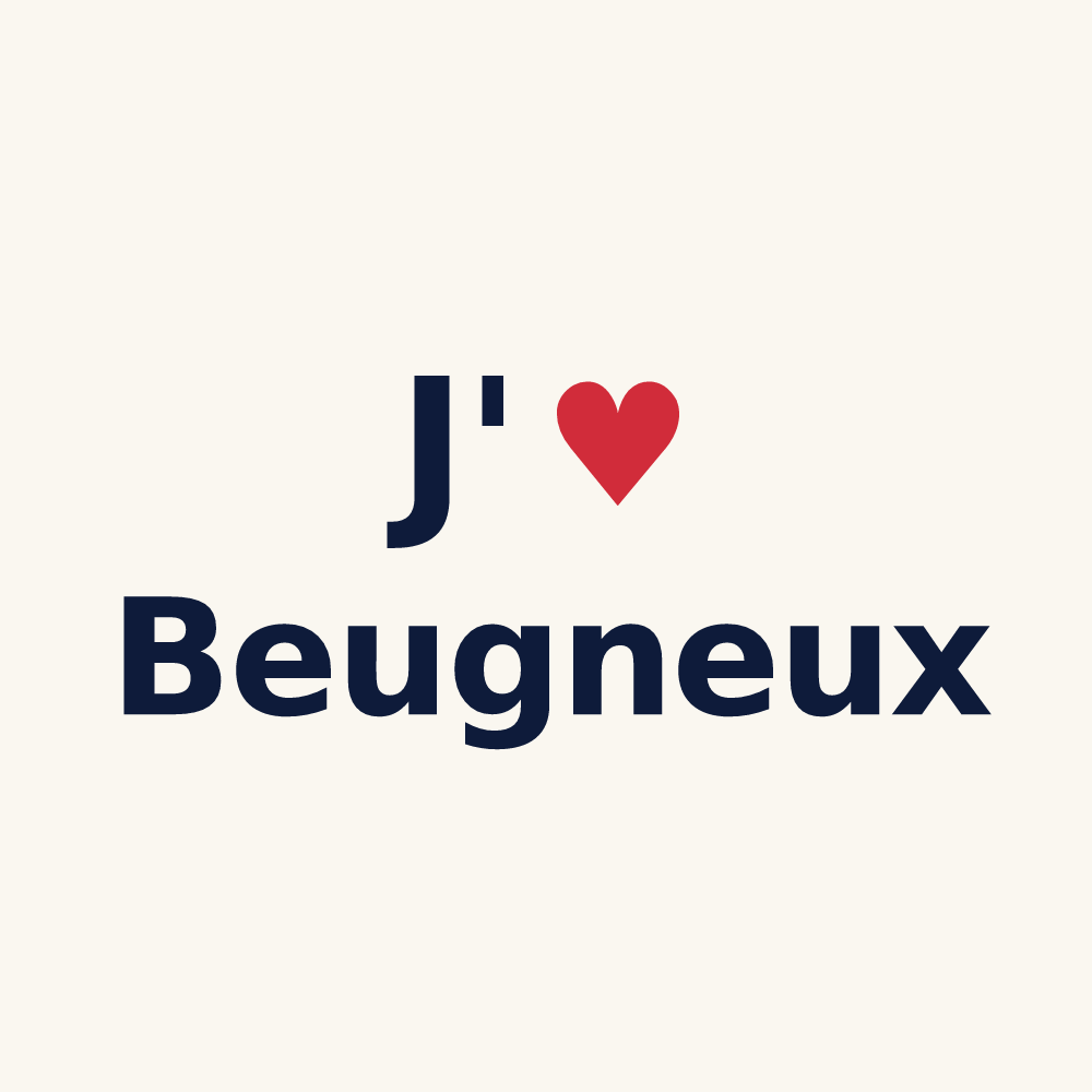 Tasse personnalisée Beugneux — design J'aime Beugneux