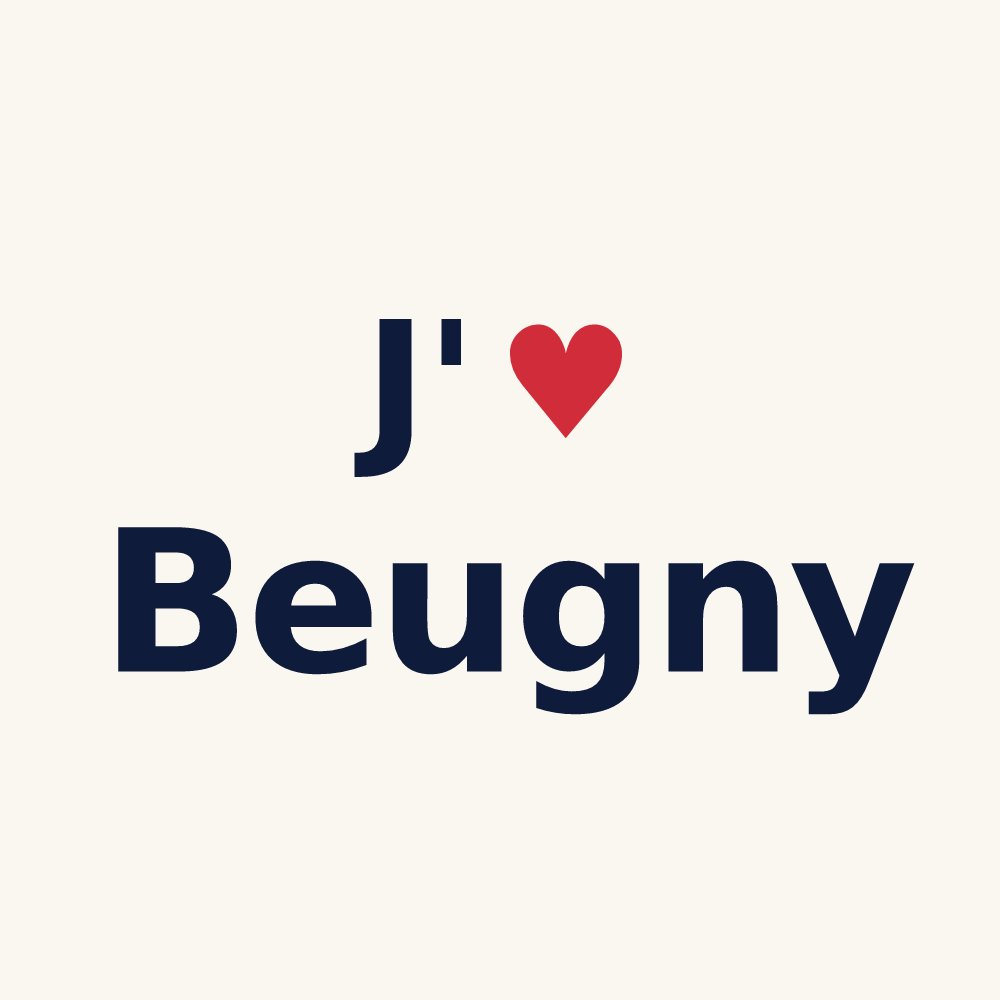 Tasse personnalisée Beugny — design J'aime Beugny