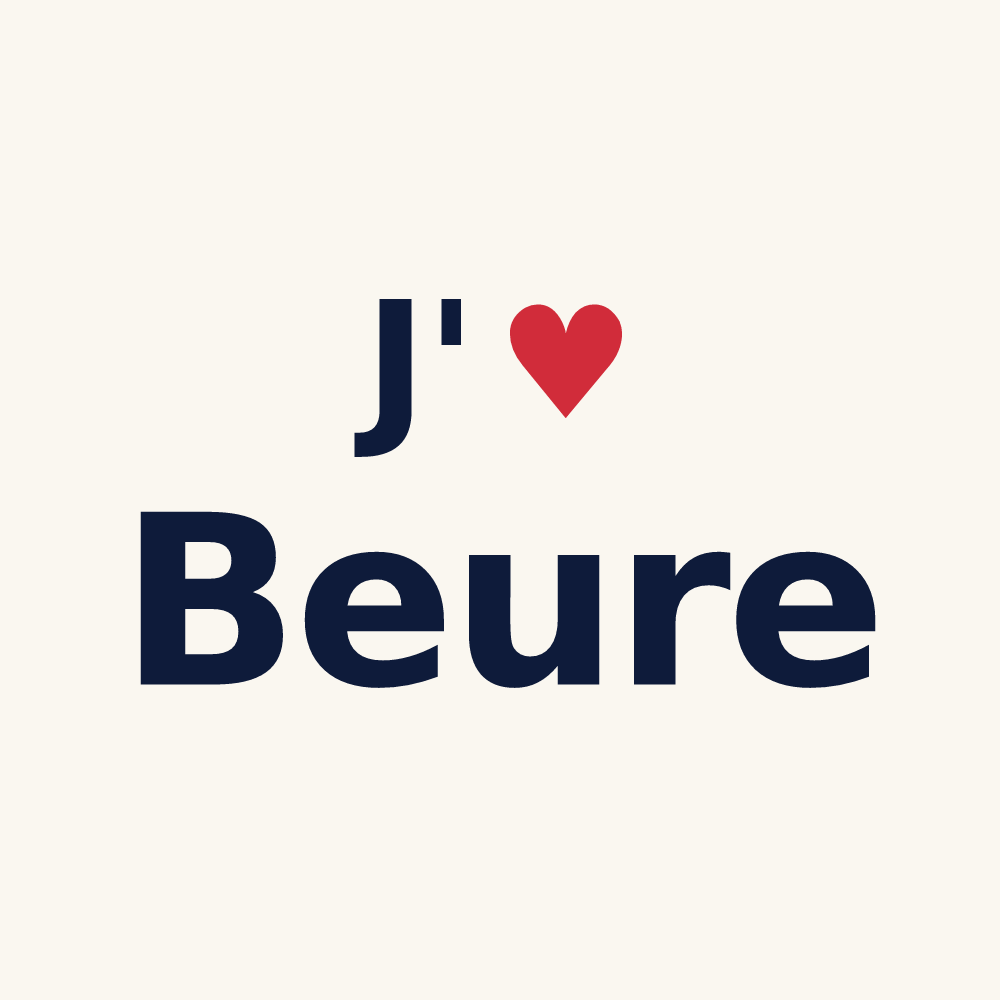 Tasse personnalisée Beure — design J'aime Beure