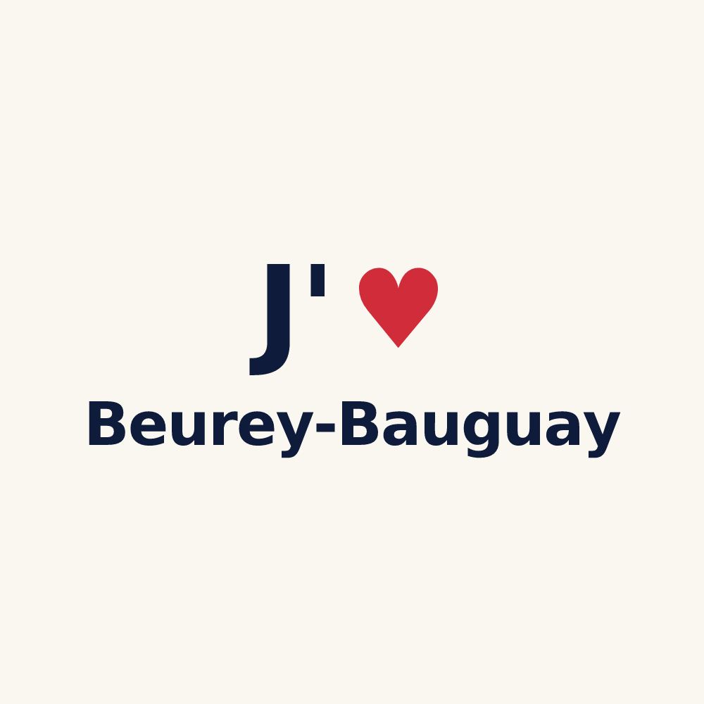 Tasse personnalisée Beurey-Bauguay — design J'aime Beurey-Bauguay