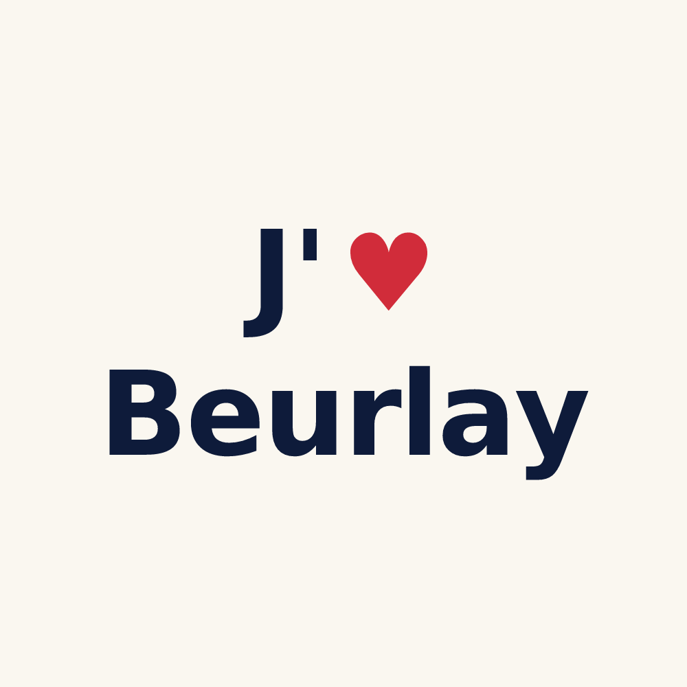 Tasse personnalisée Beurlay — design J'aime Beurlay