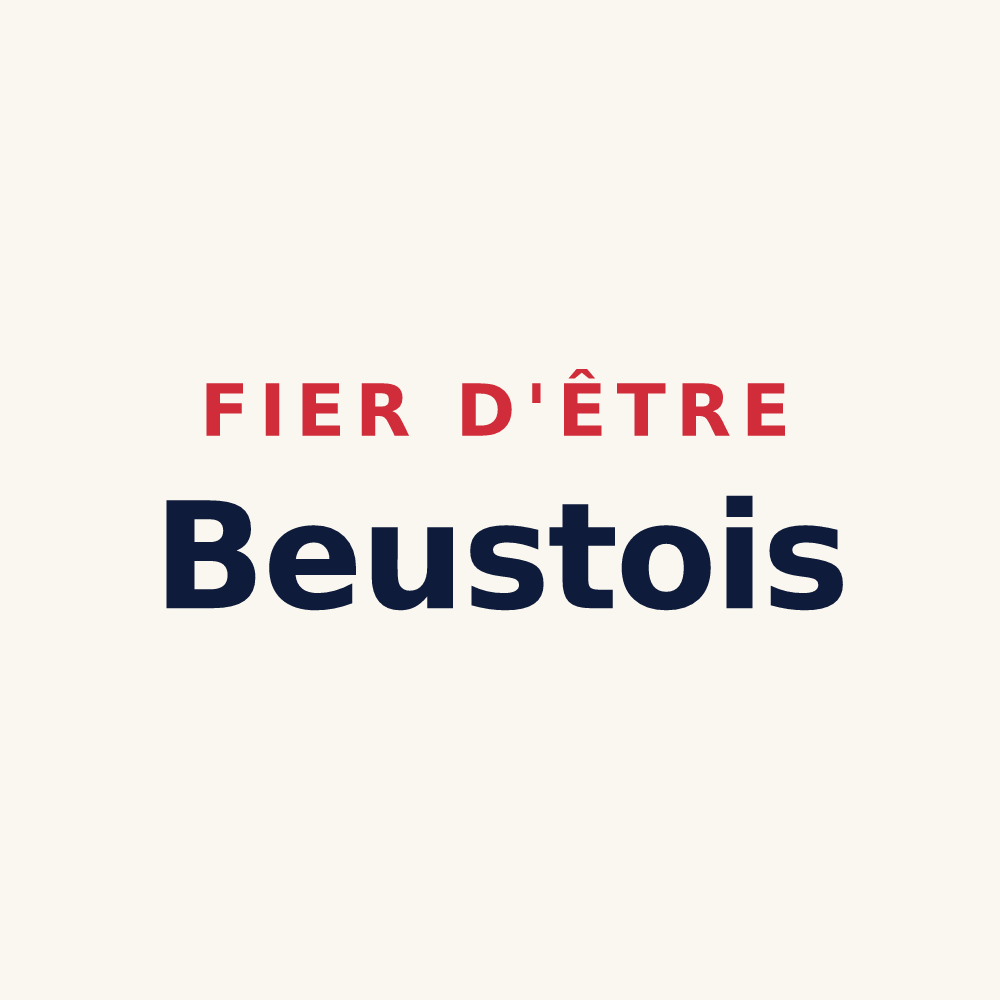 Tasse « Fier d'être Beustois » — design pour Beuste