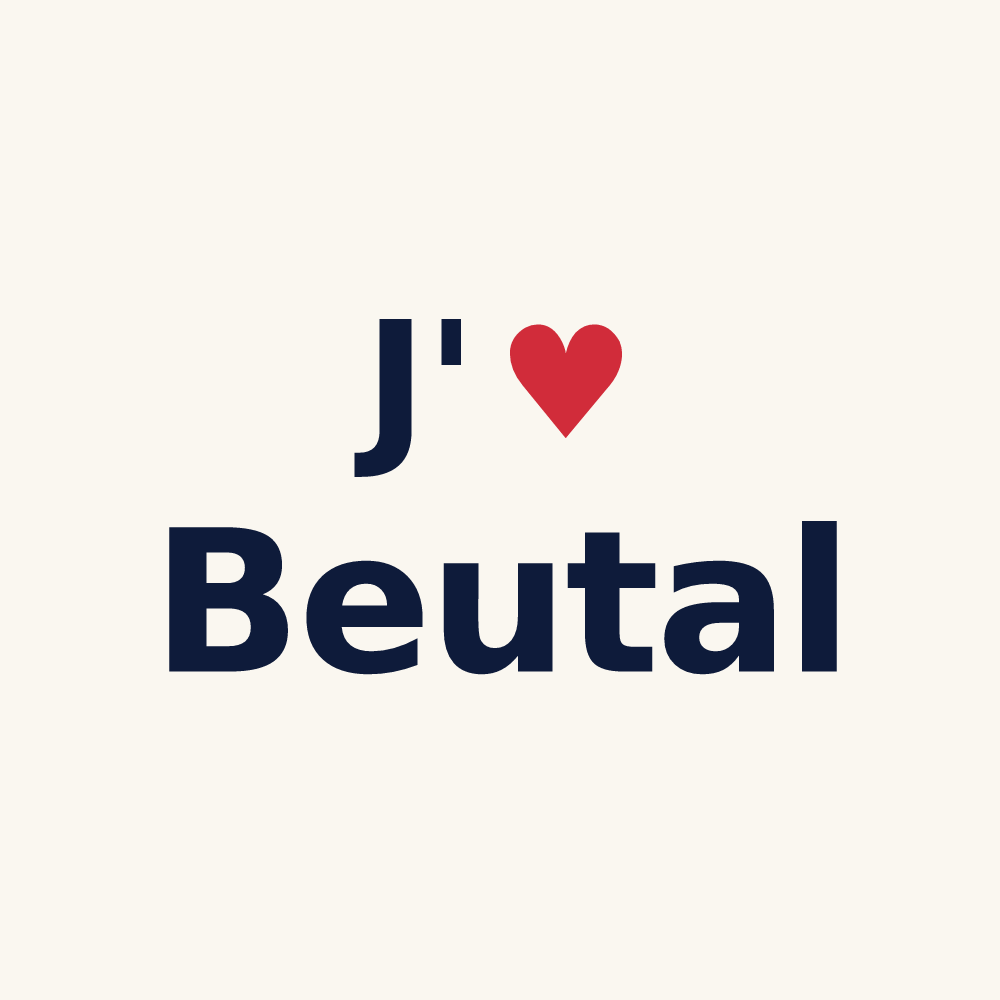 Tasse personnalisée Beutal — design J'aime Beutal