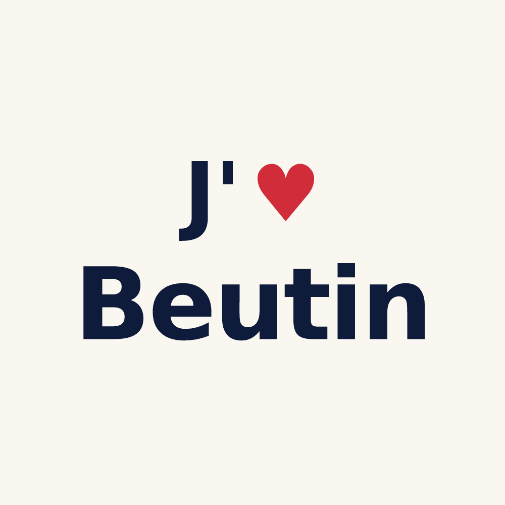Tasse personnalisée Beutin — design J'aime Beutin