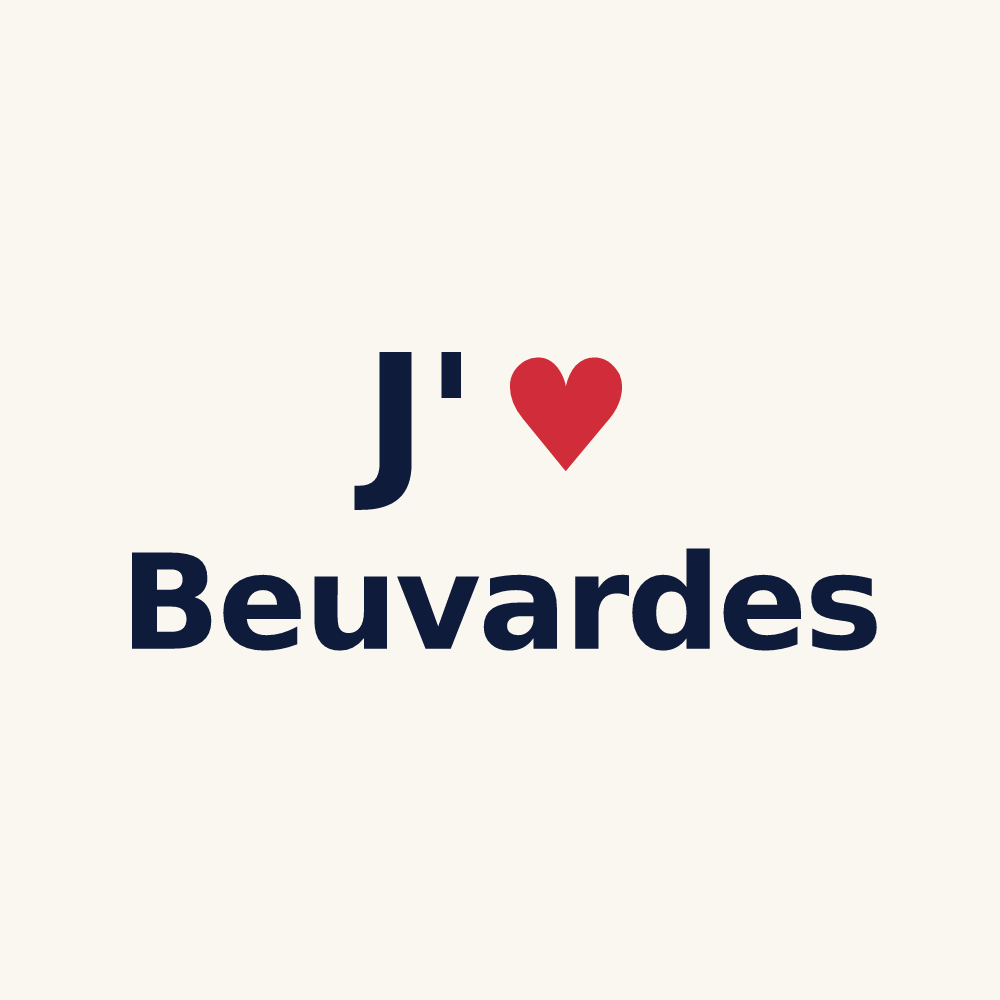 Tasse personnalisée Beuvardes — design J'aime Beuvardes