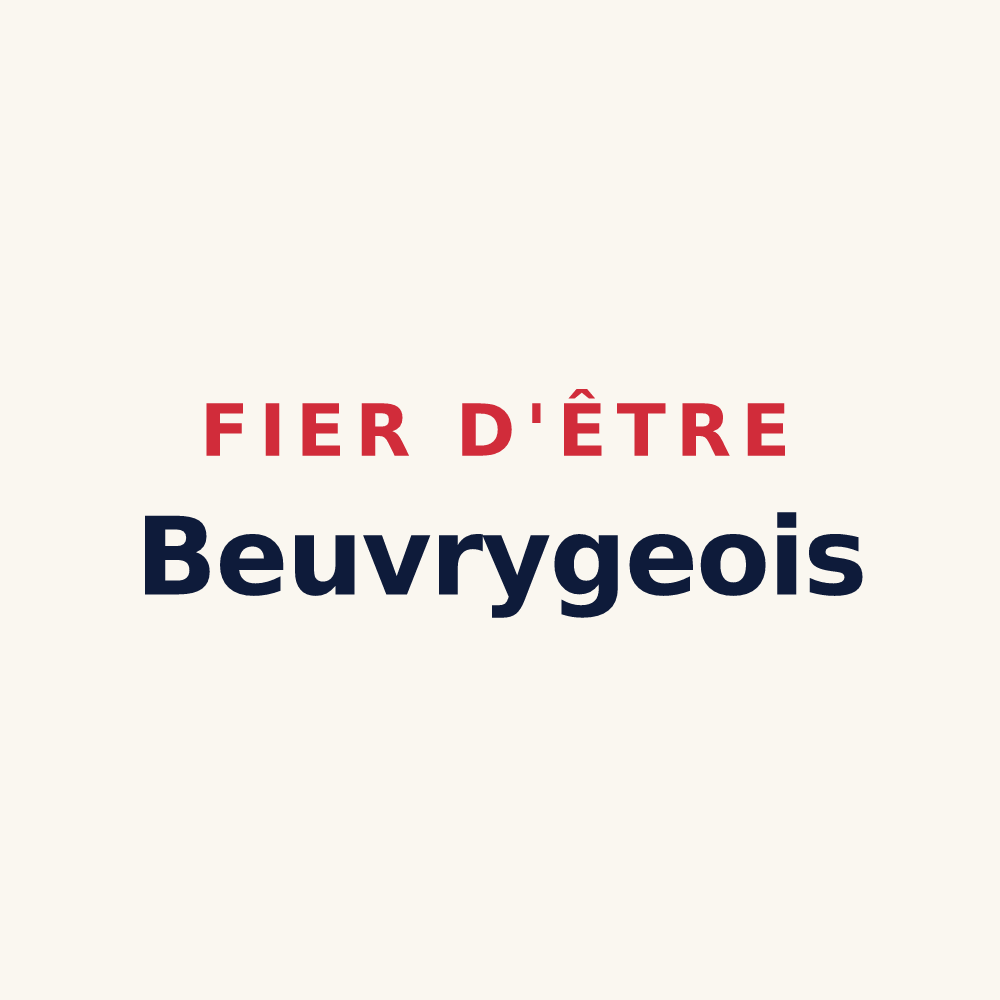 Tasse « Fier d'être Beuvrygeois » — design pour Beuvry