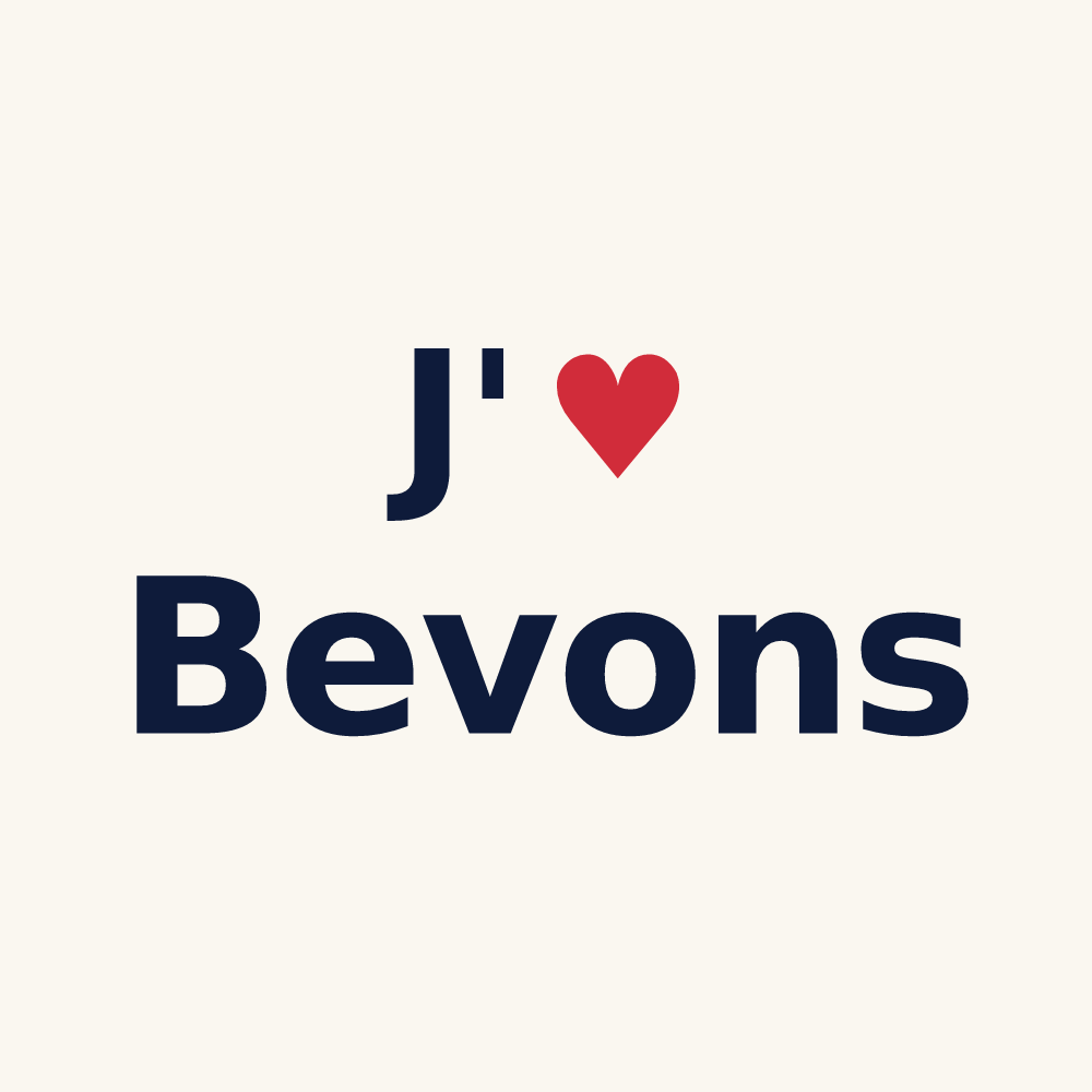 Tasse personnalisée Bevons — design J'aime Bevons