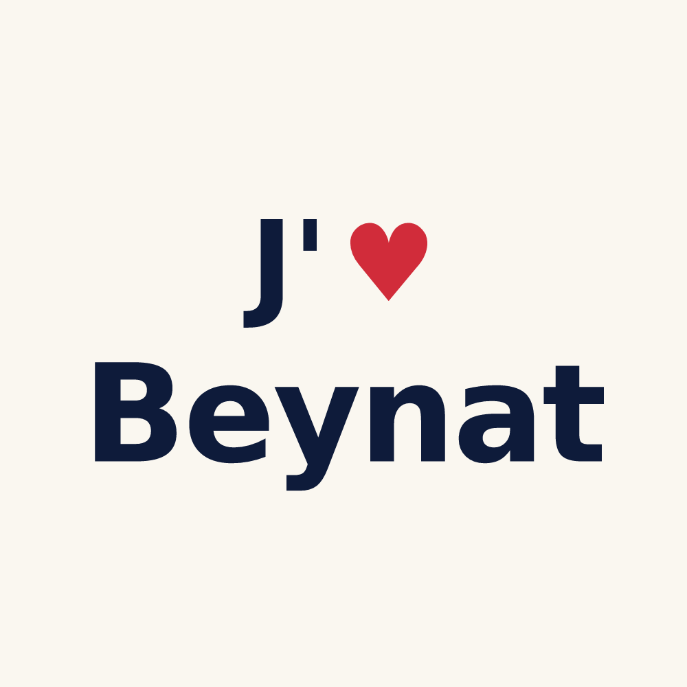 Tasse personnalisée Beynat — design J'aime Beynat