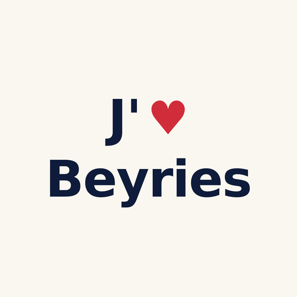 Tasse personnalisée Beyries — design J'aime Beyries
