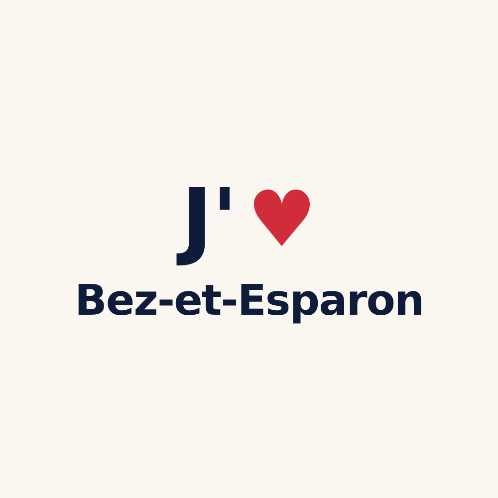 Tasse personnalisée Bez-et-Esparon — design J'aime Bez-et-Esparon