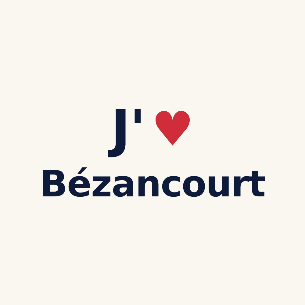Tasse personnalisée Bézancourt — design J'aime Bézancourt