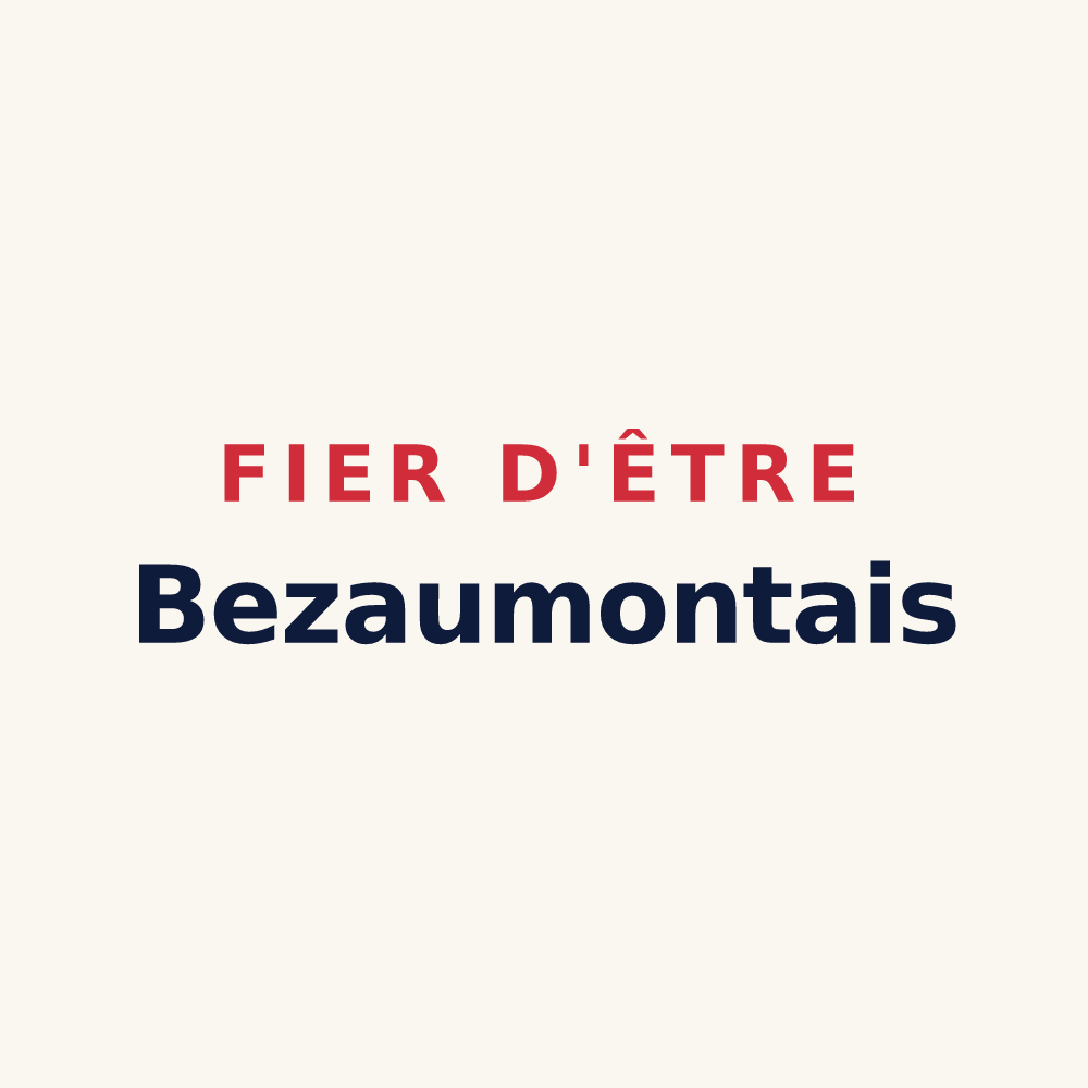 Tasse « Fier d'être Bezaumontais » — design pour Bezaumont