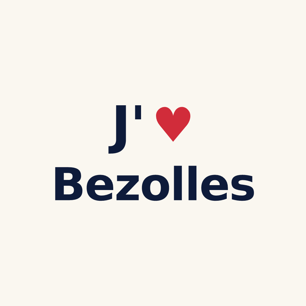 Tasse personnalisée Bezolles — design J'aime Bezolles