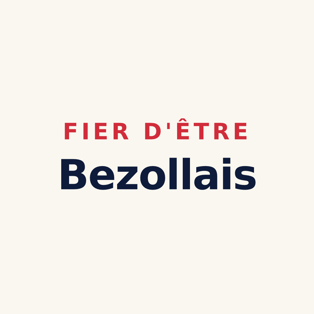 Tasse « Fier d'être Bezollais » — design pour Bezolles
