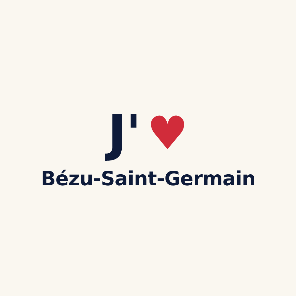 Tasse personnalisée Bézu-Saint-Germain — design J'aime Bézu-Saint-Germain