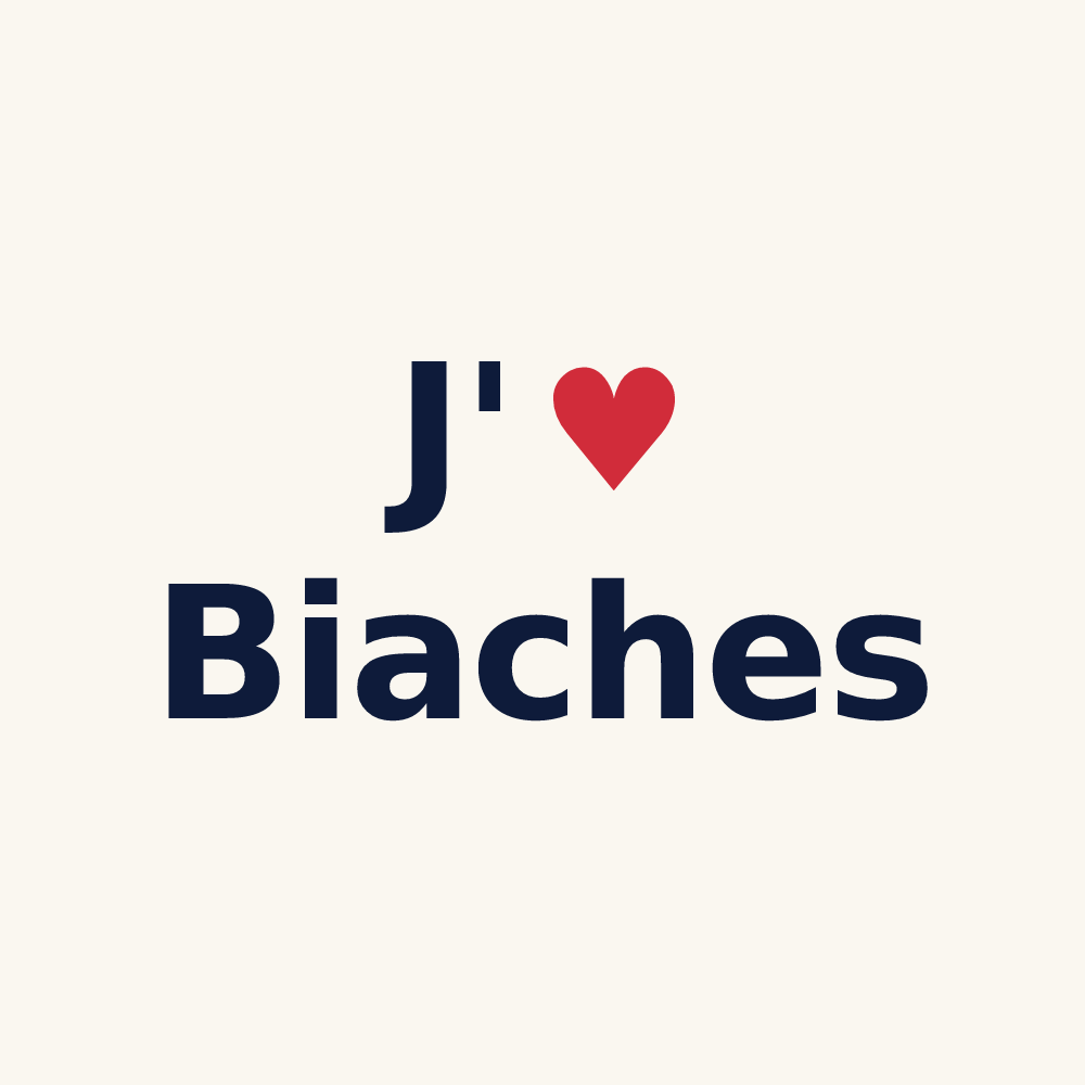 Tasse personnalisée Biaches — design J'aime Biaches