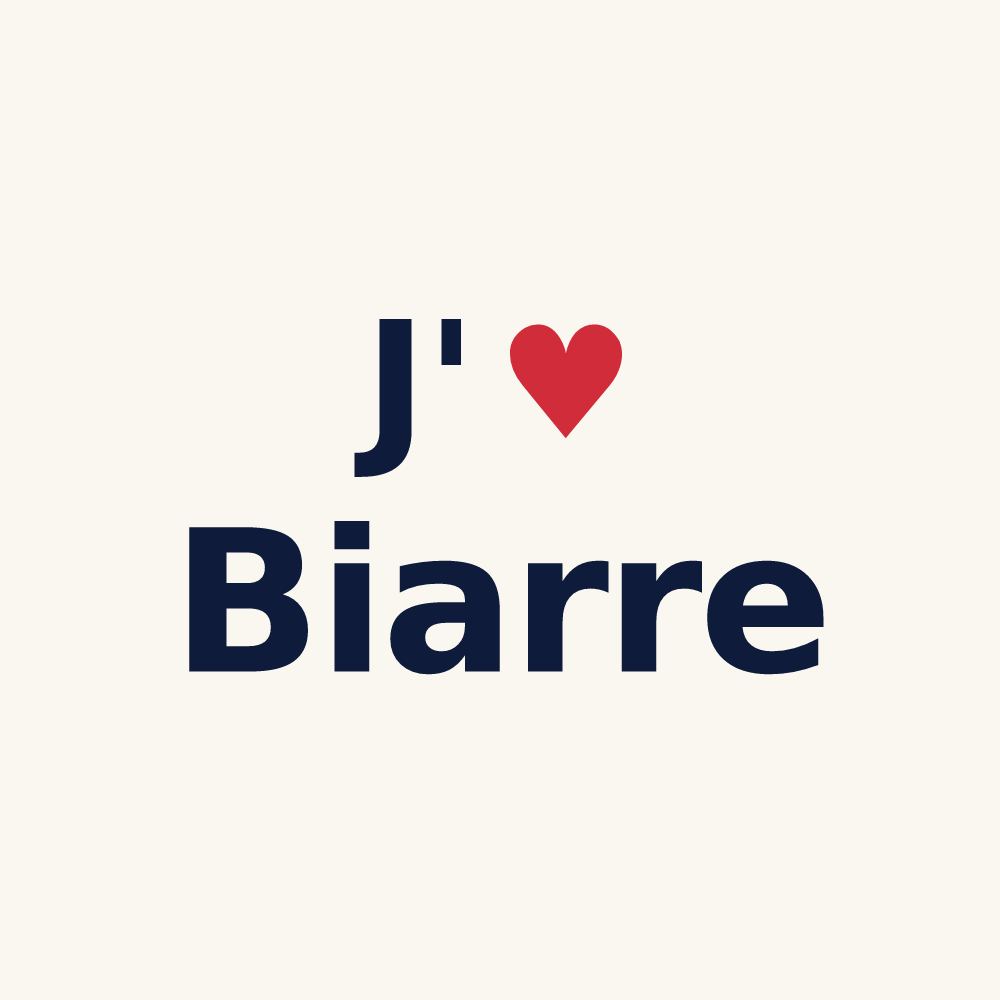 Tasse personnalisée Biarre — design J'aime Biarre