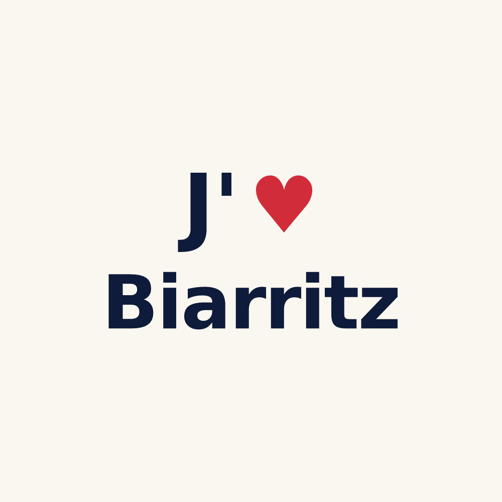 Tasse personnalisée Biarritz — design J'aime Biarritz