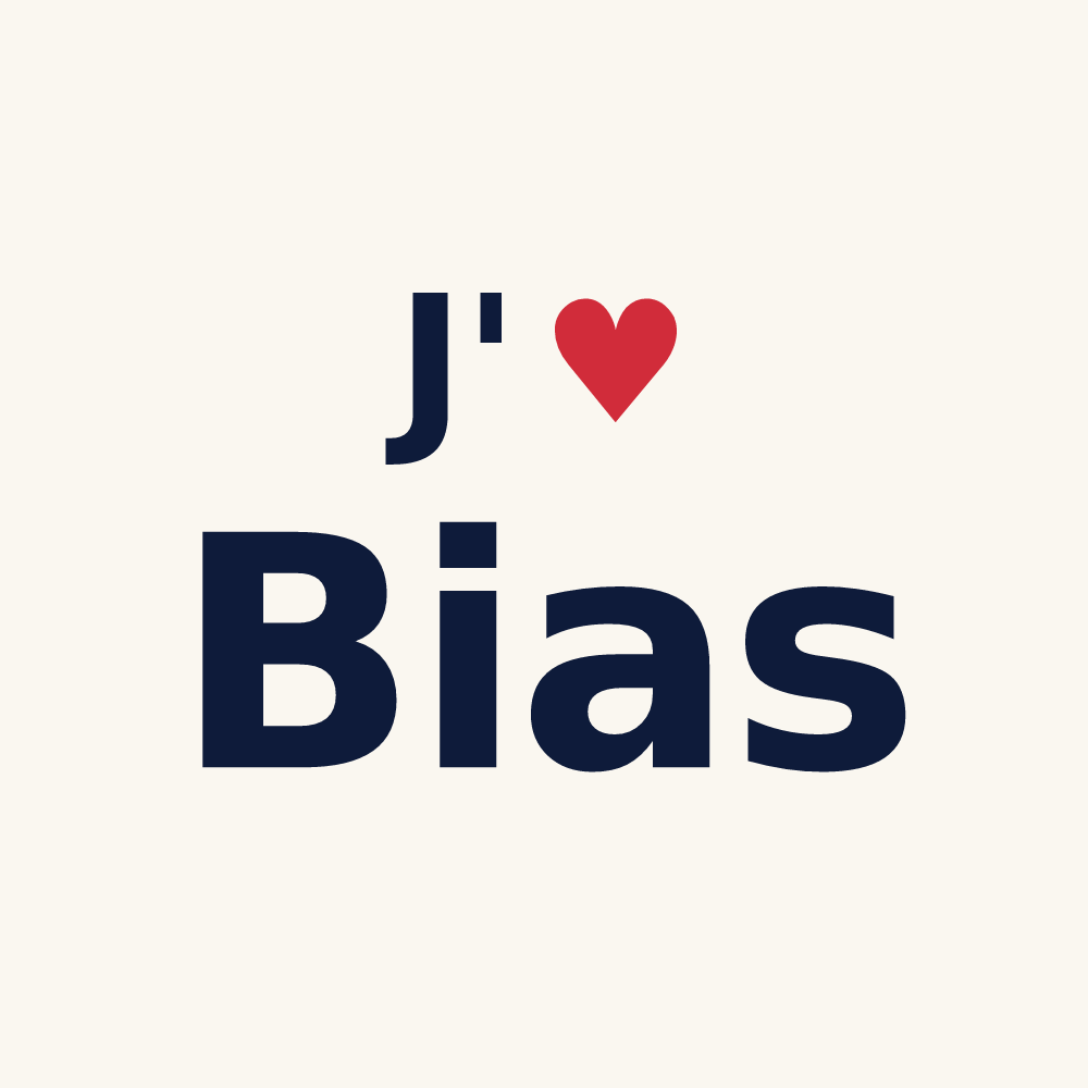 Tasse personnalisée Bias — design J'aime Bias