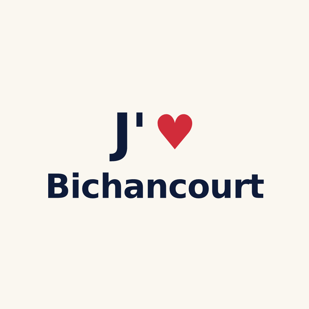 Tasse personnalisée Bichancourt — design J'aime Bichancourt