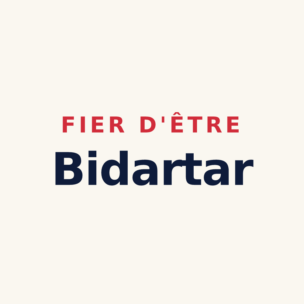 Tasse « Fier d'être Bidartar » — design pour Bidart