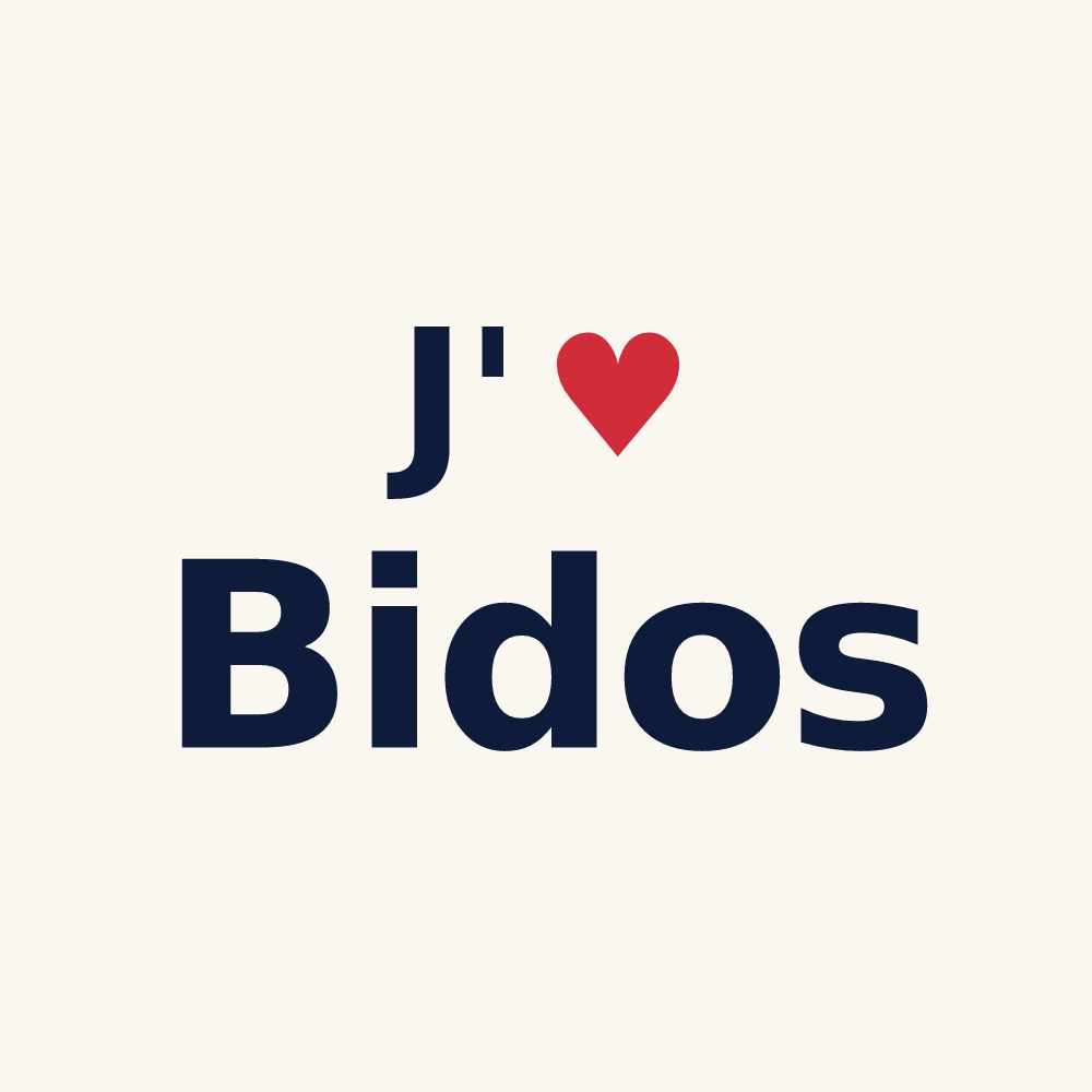 Tasse personnalisée Bidos — design J'aime Bidos