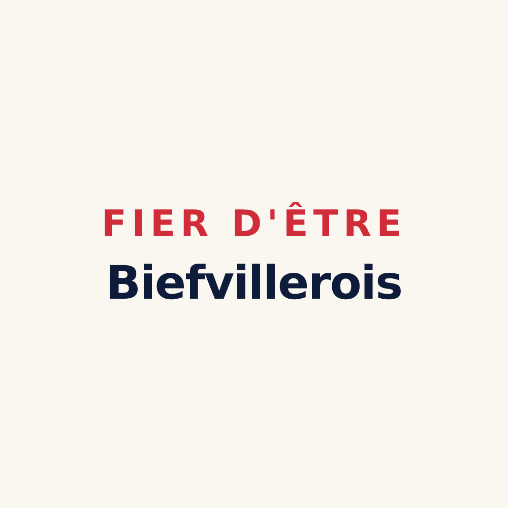 Tasse « Fier d'être Biefvillerois » — design pour Biefvillers-lès-Bapaume
