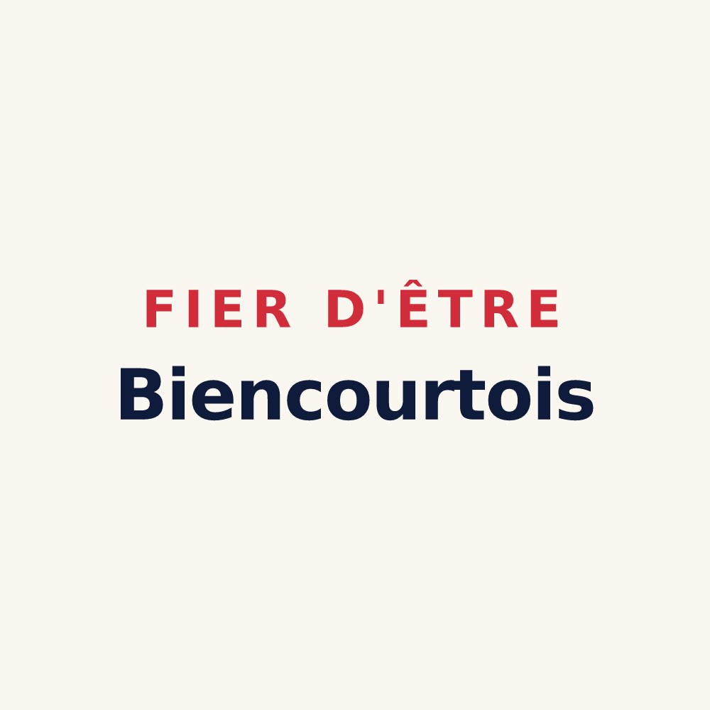 Tasse « Fier d'être Biencourtois » — design pour Biencourt-sur-Orge